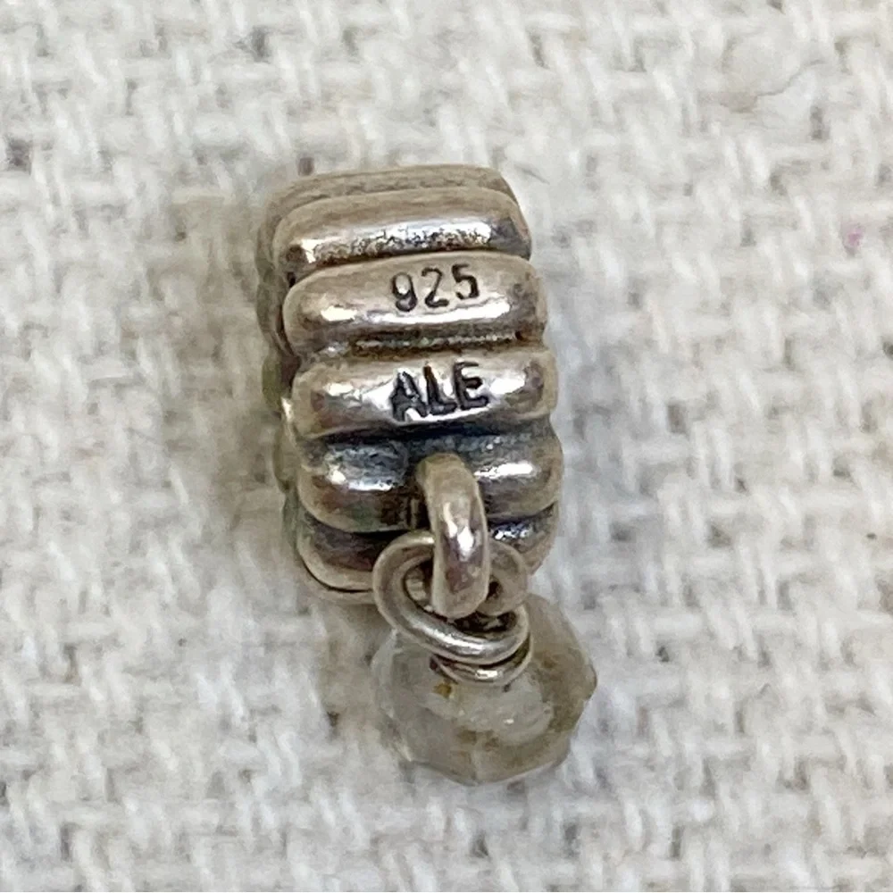 Pandora April Birthstone Quartz Dangle Charm